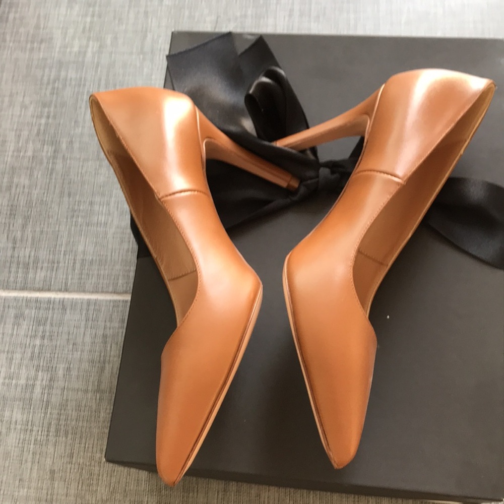 Marco Barbabella honey leather pumps Italy - Picture 5 of 9